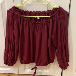 Hollister off the shoulder top